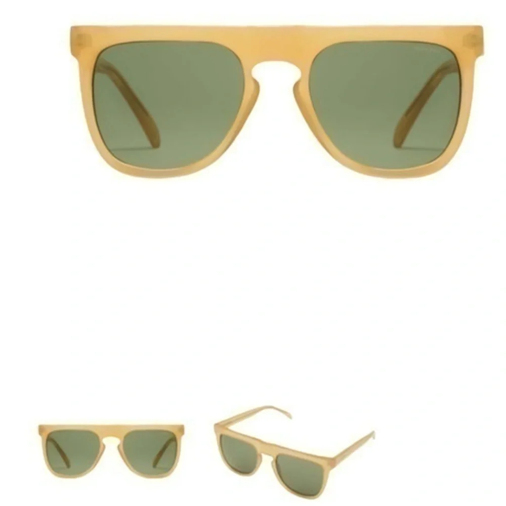 KOMONO Sunglasses Bennet Amber NEW square yellow gold